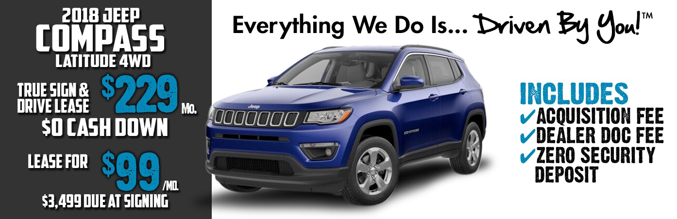 2018 Jeep Compass Latitude 4x4 Lease Special at Tri-City 2018 Jeep Compass Latitude 4x4 Lease Special at Tri-City