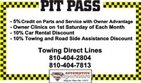 Tubbs Pit Pass Back