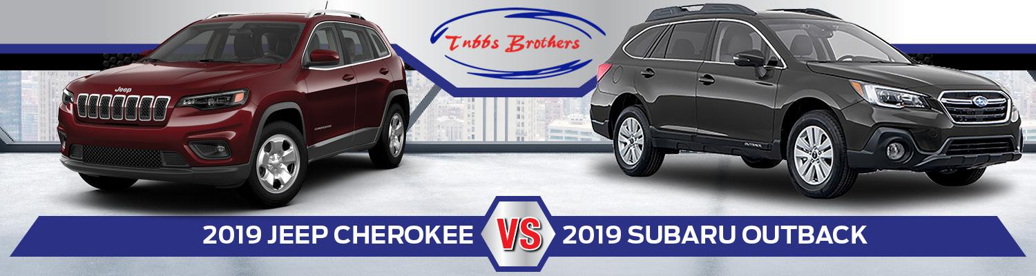 2019 jeep cherokee vs 2019 subaru outback