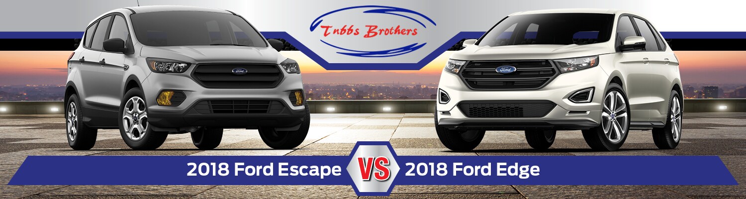 2018 ford escape vs ford edge