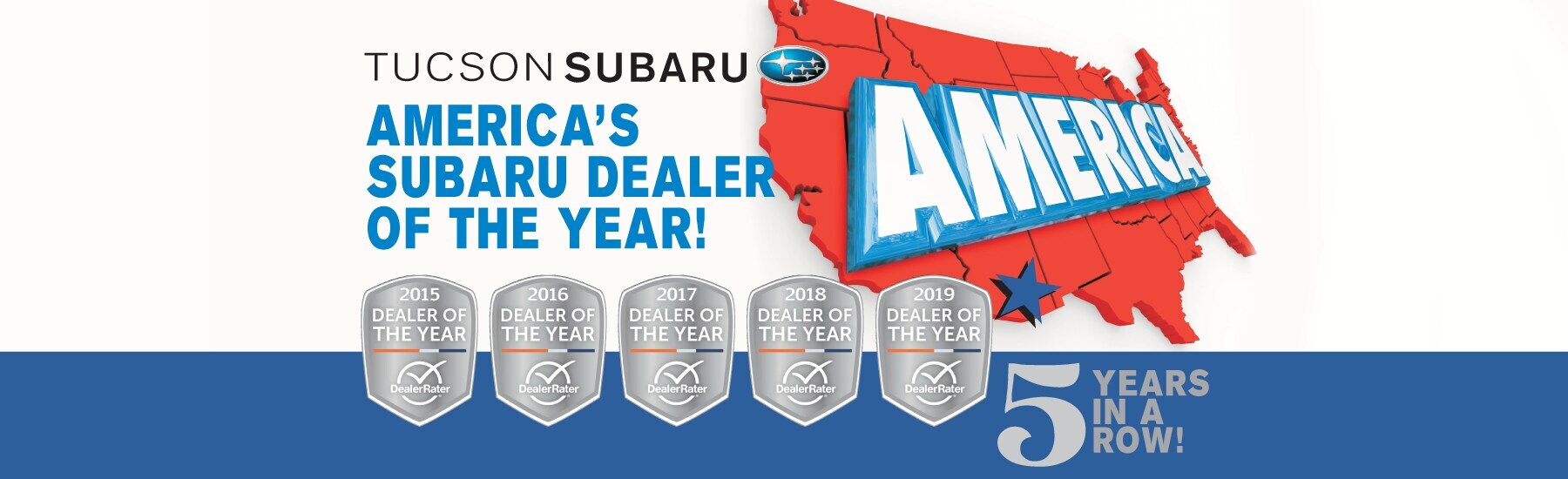 Dealer Rater Dealer of the Year 5 Years in a row!