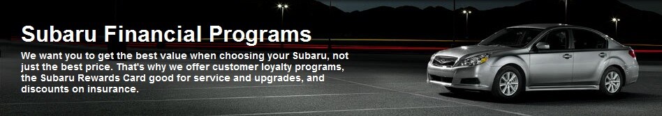 Subaru Financial Programs