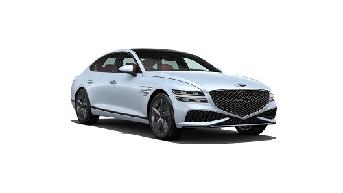 The 2022 Genesis G80 is a luxury midsized sedan with an 6 speed automatic transmission and a turbocharged V6 engine.
