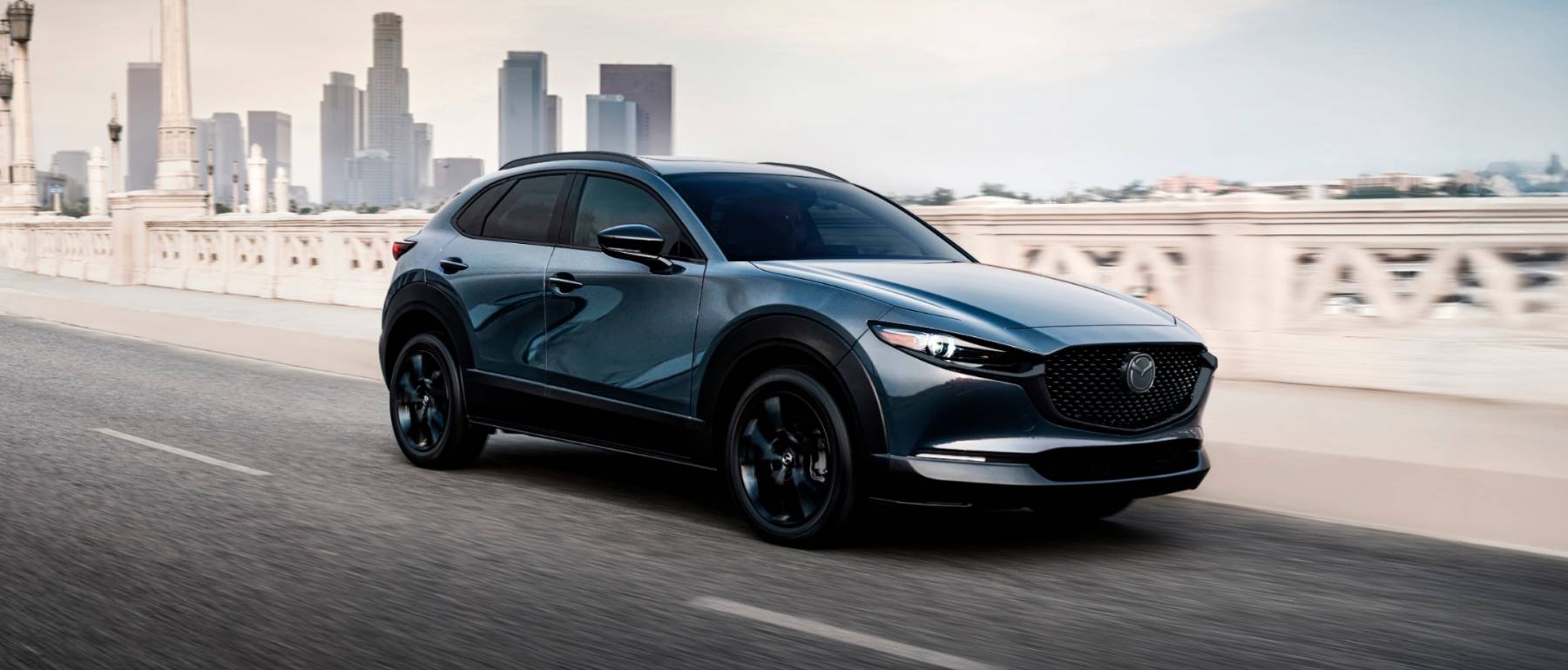 a great new view of the 2026 Mazda CX-30 with the KYACTIV-G 2.5L Dynamic Pressure Turbo engine in it