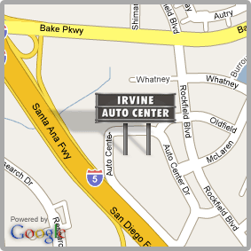 Irvine Ford Dealer Map