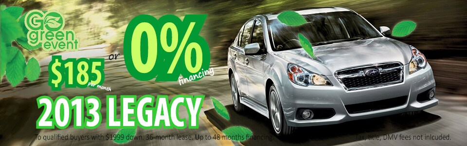 2013 Legacy Lease or Finance Special