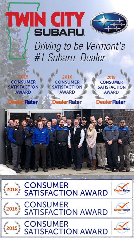 Twin City Subaru Driving to be Vermont's #1 Subaru Dealer