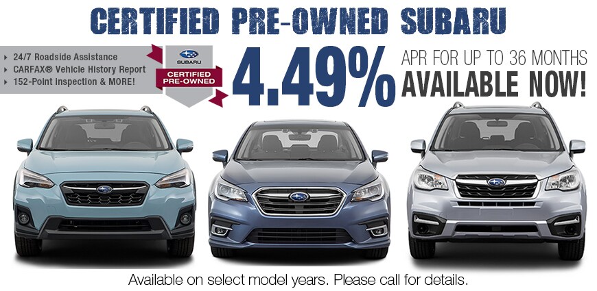 Subaru Certified Finance Deal Subaru Certified Finance
Deal