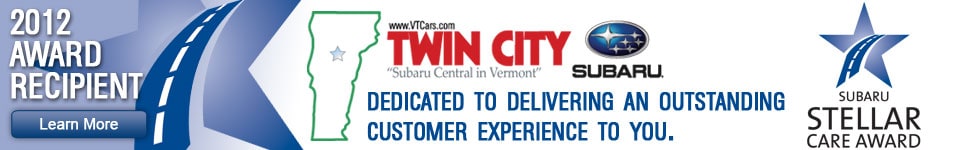 Get your new 2013 Subaru at Twin City Subaru near Montpelier, and get outstanding customer service! Get your new 2013 Subaru at Twin City Subaru near Montpelier, and get outstanding customer service!