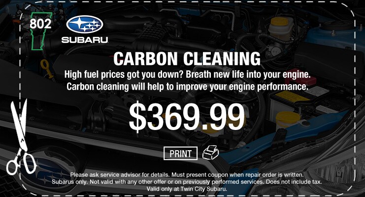 Subaru Carbon Cleaning Carbon Cleaning at Twin City Subaru