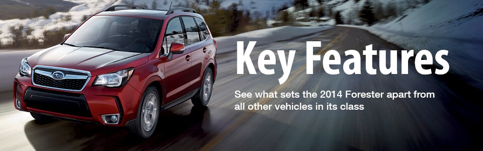 2014 Subaru Forester XT in Venetian Red Pearl 2014 Subaru Forester Key Features