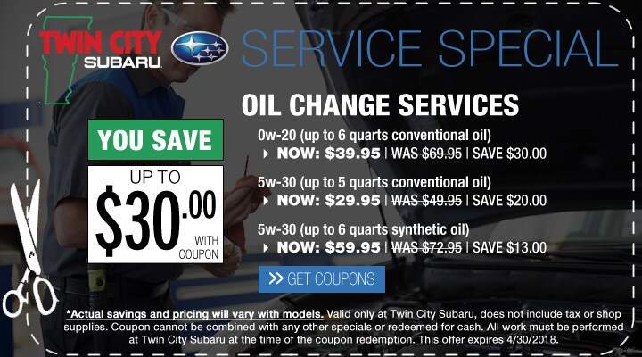 Subaru Service Oil Change Coupon Subaru Service Oil Change Coupon