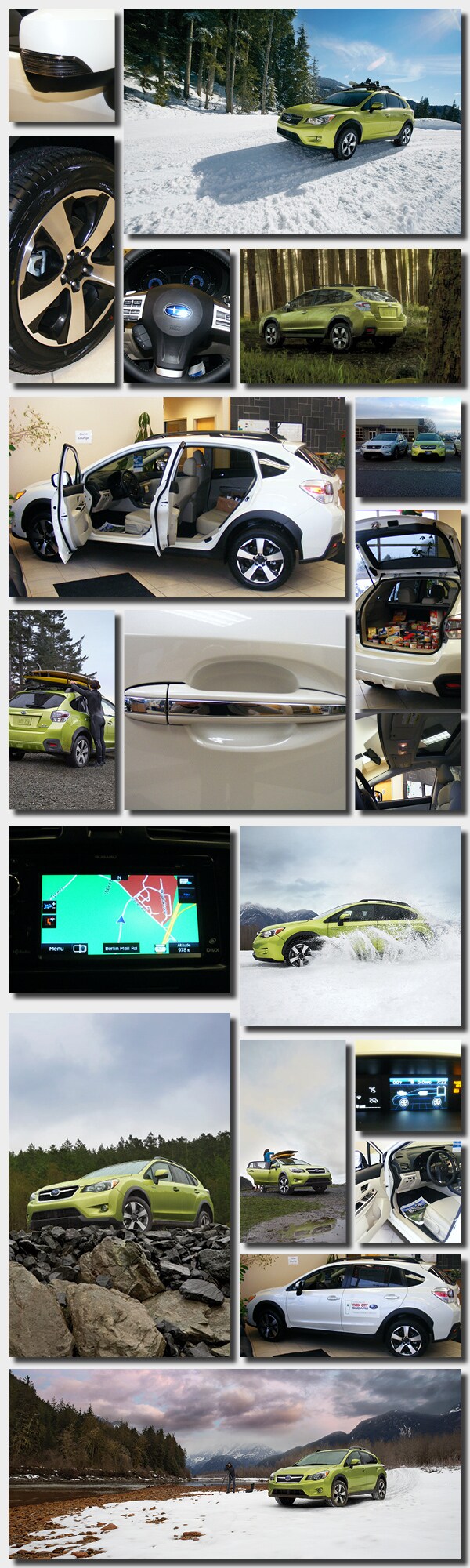 Subaru XV Crosstrek Hybrid Photo Collage Subaru Hybrid Photos