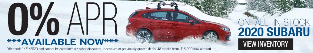 0% Financing Deal at Twin City Subaru 0% Financing
Deal at Twin City Subaru