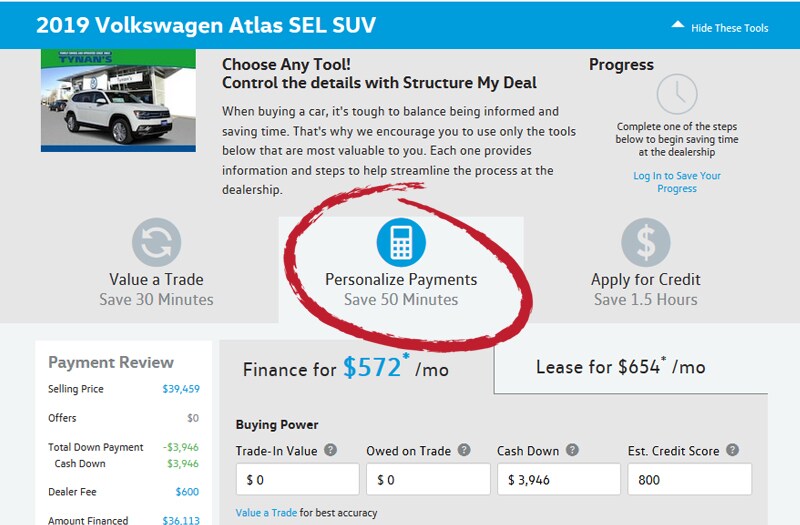 Personalize Payments