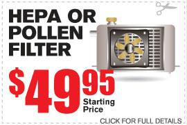 HEPA or Pollen Filter