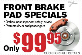 Front Brake Pad Special