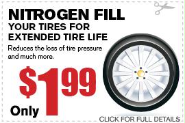 Nitrogen Tire Fill Service Special