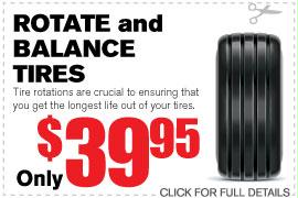 Rotate & Balance Tires Rotate & Balance Tires