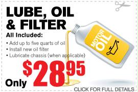 Lube, Oil & Filter Lube, Oil & Filter