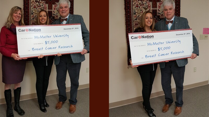 McMaster Receives Donation For Breast Cancer Research From Car
Nation Canada