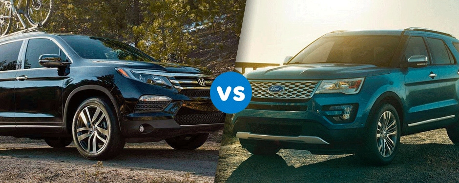 Comparison: 2017 Honda Pilot vs 2017 Ford Explorer