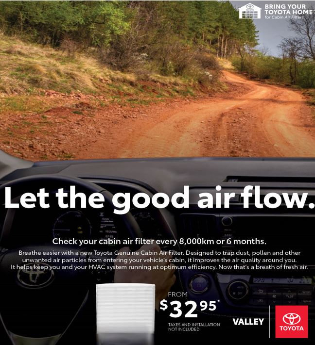 Let the good air flow.