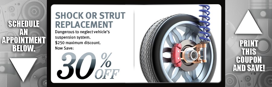 Shock replacement coupons