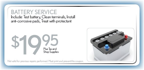 Battery Service Coupon, Atlanta, TX Automotive Service