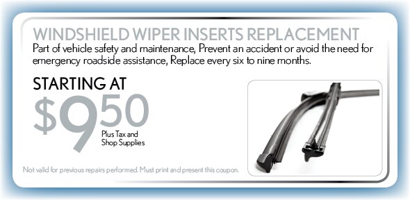 Windshield Wipers Service Coupon, Atlanta, TX Automotive Service