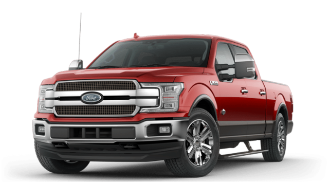 A white 2019 Ford F-150 STX