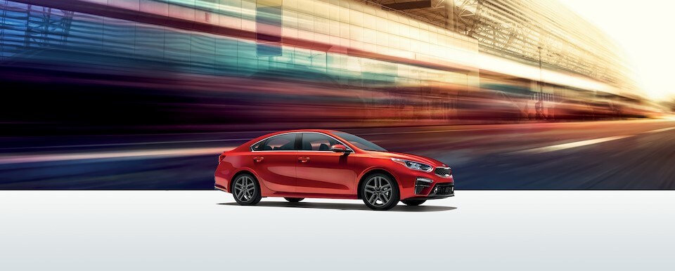 Red Kia Forte