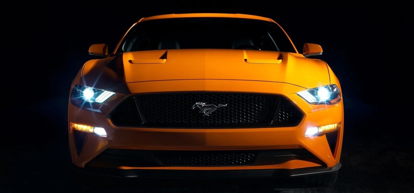Ford Mustang A Yellow Ford Mustang