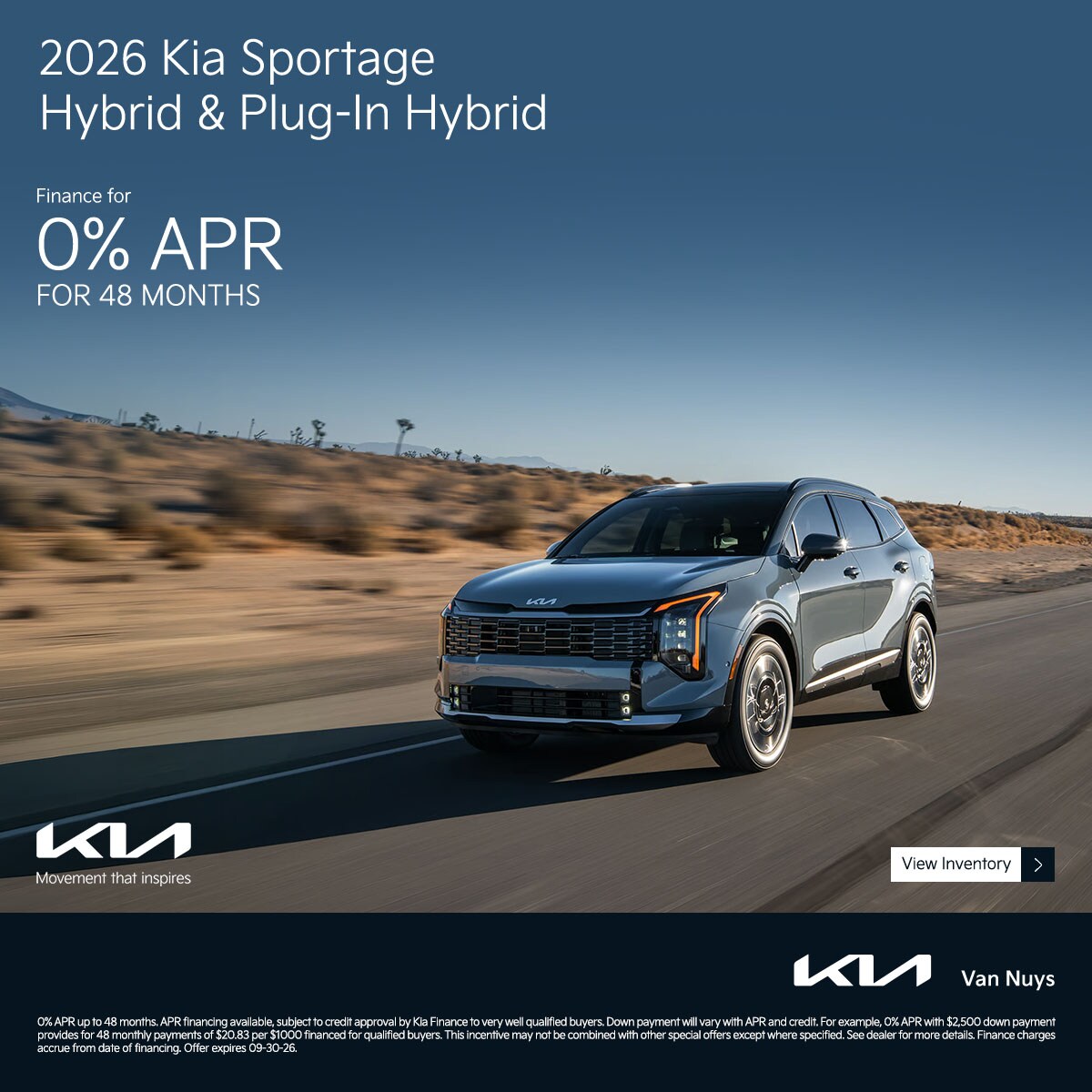 SEP2026_Slider_New_EV_Kia_Sportage%20Hybrid_2026_Offer_APR_1200x1200_09-30-2026.jpg