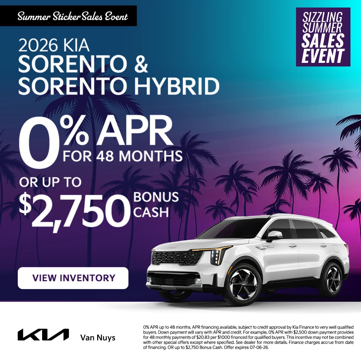 JUN2026_Slider_New_EV_Kia_Sorento%20Hybrid_2026_Offer_APR%20%26%20Bonus%20Cash_1200x1200_07-06-2026.jpg