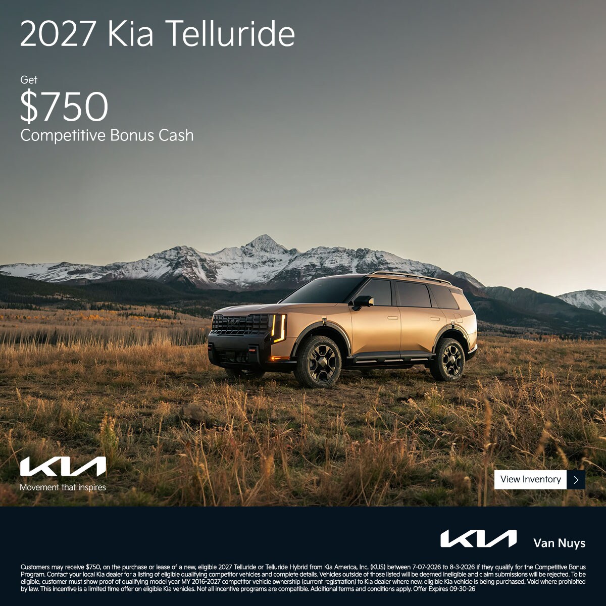SEP2026_Slider_New_Kia_Telluride_2027_Offer_Bonus%20Cash%201_1200x1200_09-30-2026.jpg