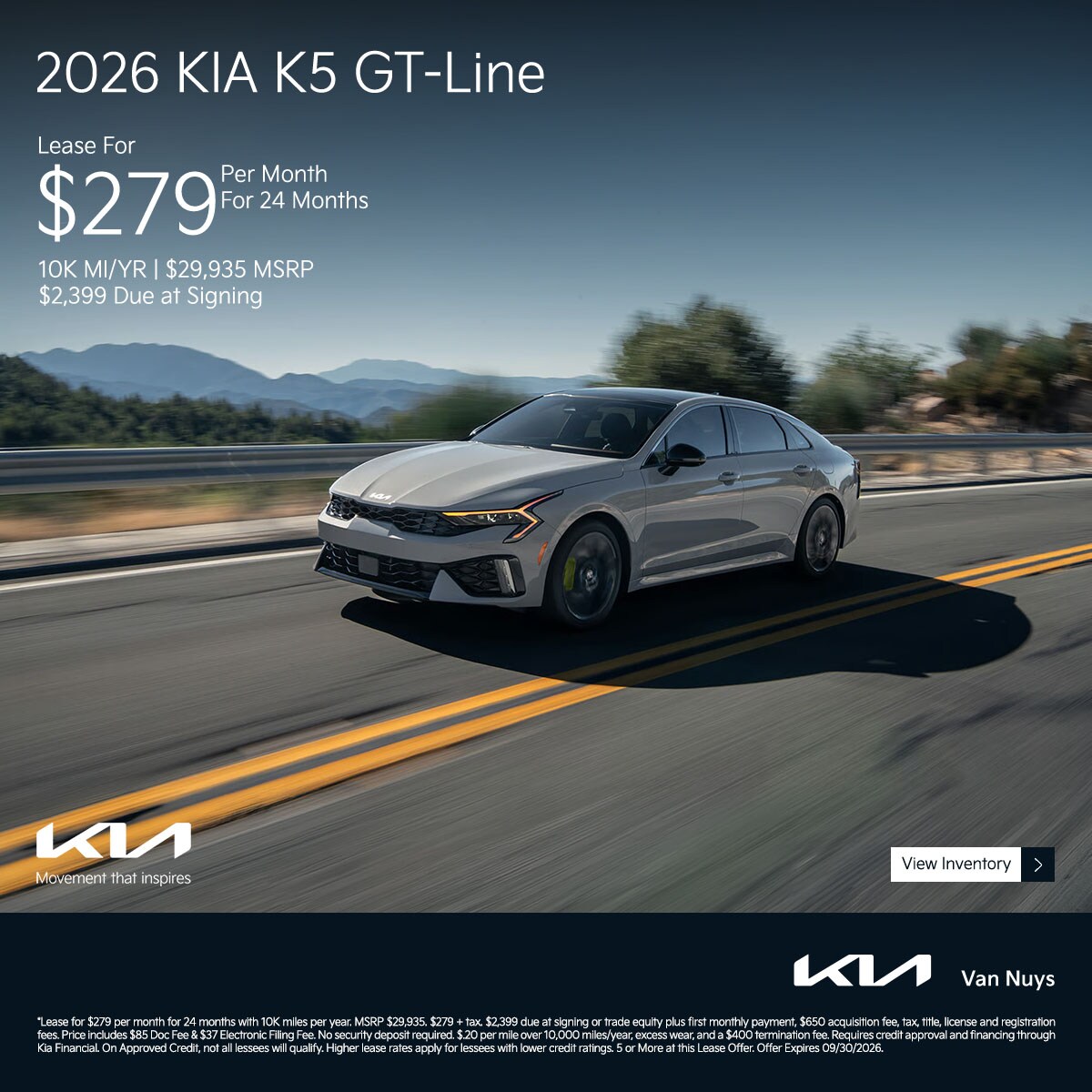 SEP2026_Slider_New_Kia_K5_2026_Offer_Lease_1200x1200_09-30-2026.jpg