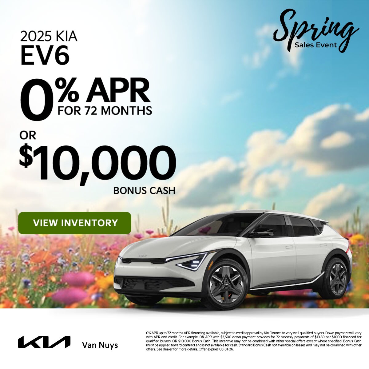 MAR2026_Display_New_EV_Kia_EV6_2025_Offer_APR%20%26%20Bonus%20Cash_1200x1200_03-31-2026.jpg