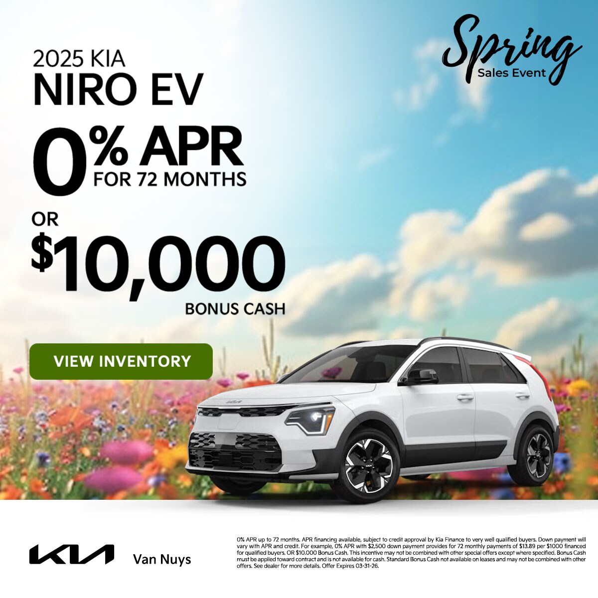 MAR2026_Display_New_EV_Kia_Niro%20EV_2025_Offer_APR%20%26%20Bonus%20Cash_1200x1200_03-31-2026.jpg