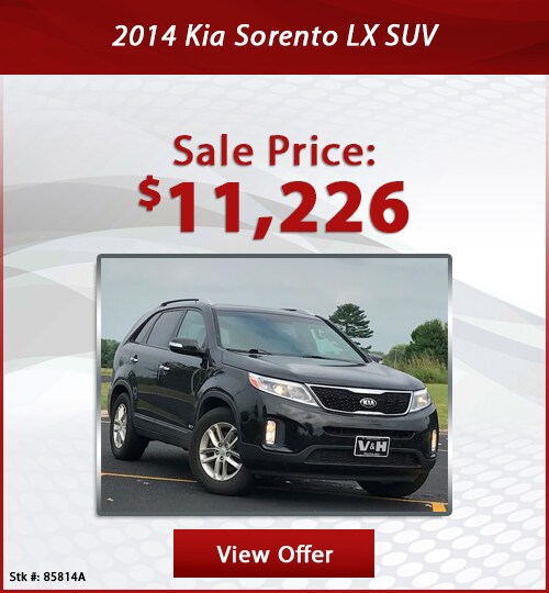 V H Automotive Used Special 2014 Kia Sorento LX