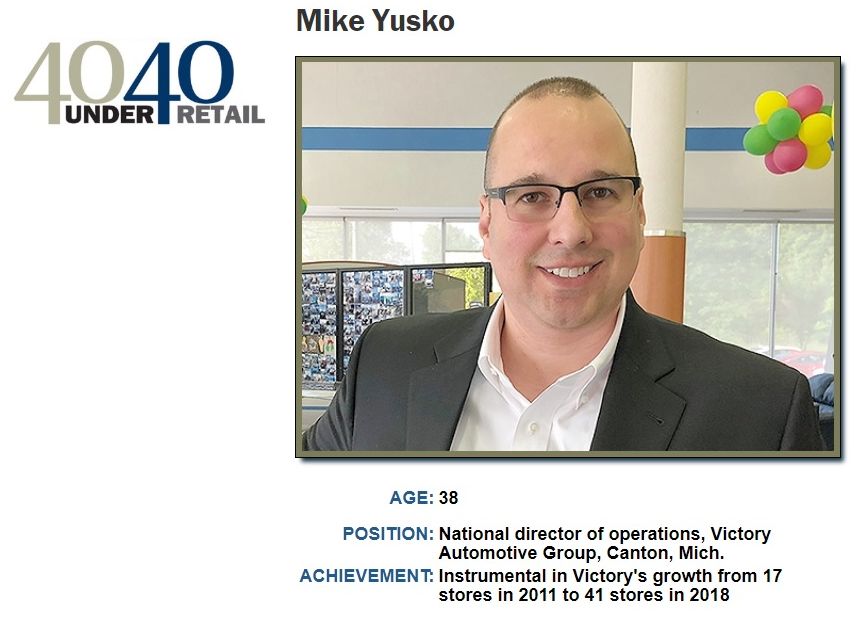 Mike Yusko 40 under 40
