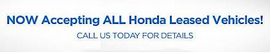 Victory Honda of San
Bruno Accepts Honda Lease Return Vehicles, Even If You Don't Buy A Car From
Us. Honda Lease Termination near San
Francisco (SF) Bay Area