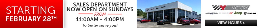 Now Open Sundays!