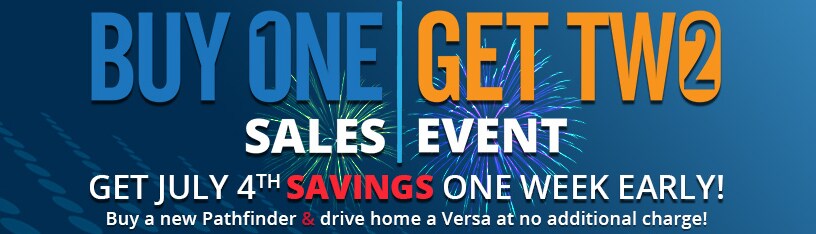 Buy One Get Two Sales Event Going On Now at Victory Nissan West of Dickson! Buy One Get Two Nissans
