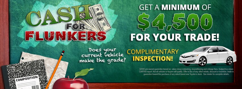 Cash For Flunkers Sales Event Going On Now at Victory Toyota of Canton