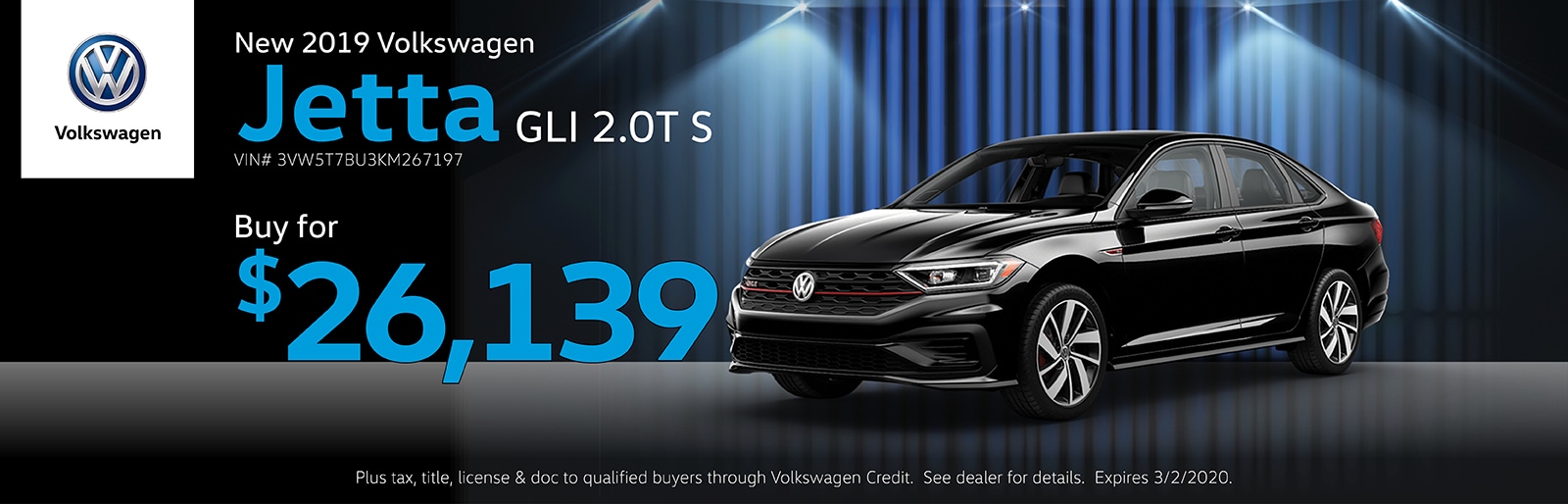2019 Jetta GLI 2.0T S