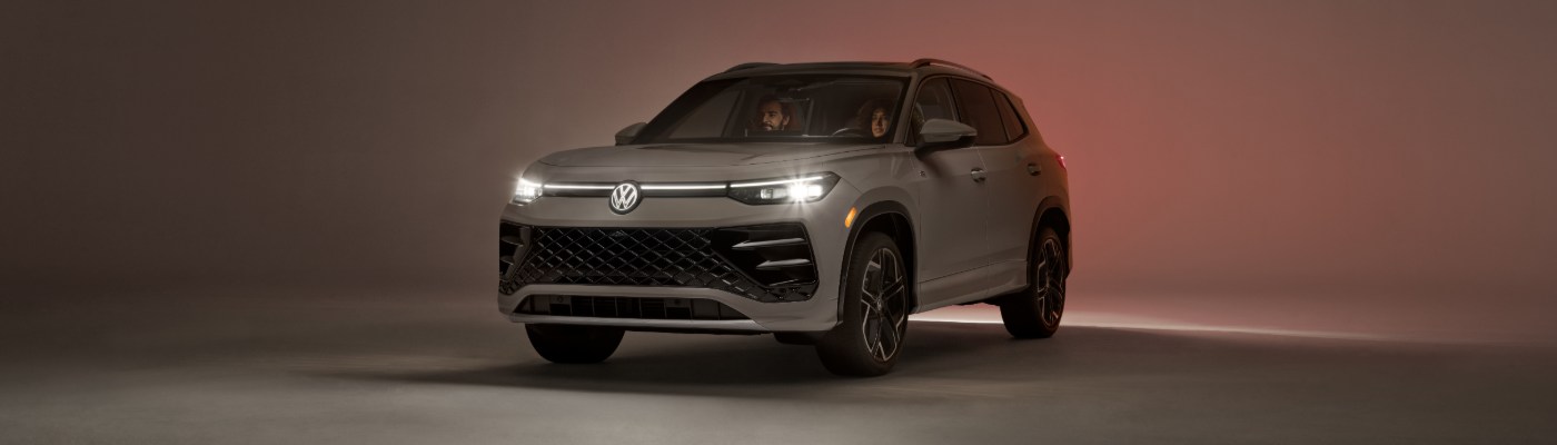 VW TIguan Illuminated front Light Bar on the 2025 VW Tiguan