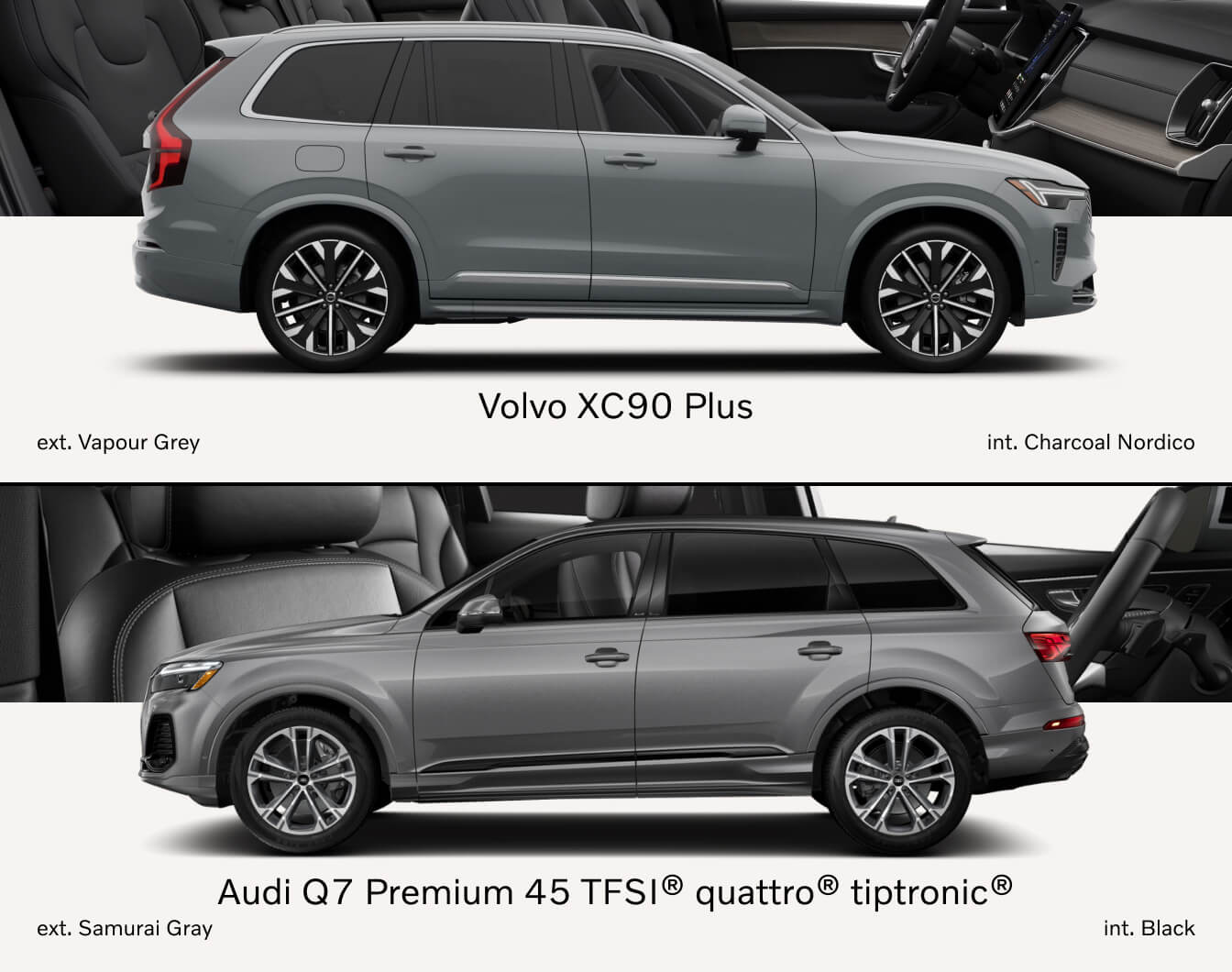 2026 Volvo XC90 vs. 2026 Audi Q7