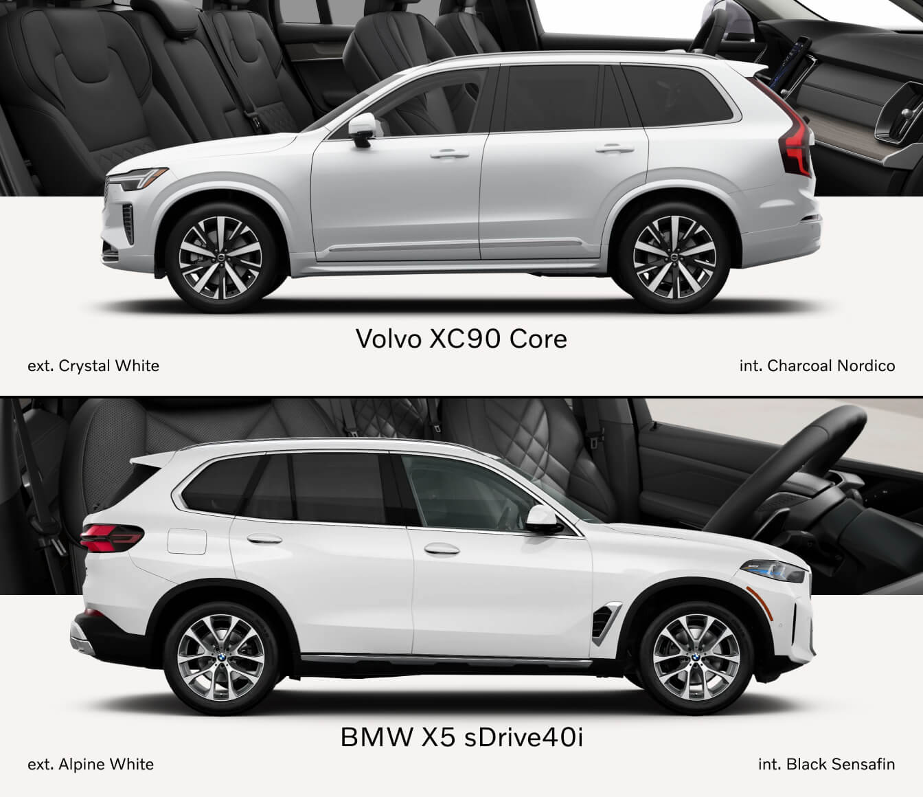 2026 Volvo XC90 vs. 2026 BMW X5