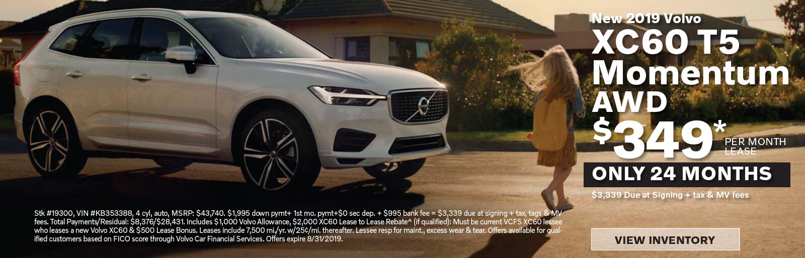 2019 Volvo XC60 Lease offer Manasquan NJ